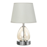 Лампа настольная 16712/1 E27 40Вт хром 22х22х32 см RISALUX