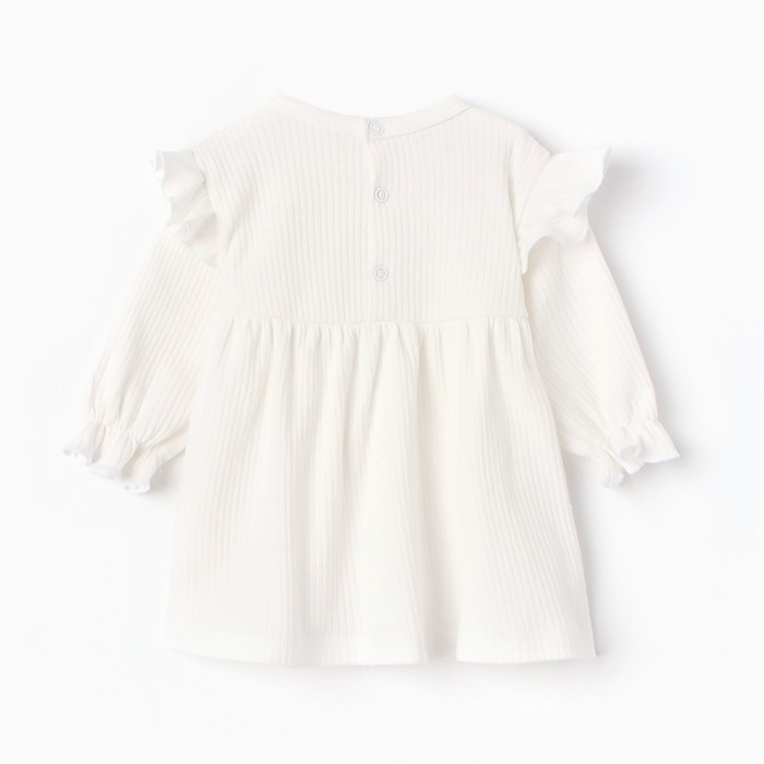 Платье и повязка Крошка, Я BASIC LINE, рост 80-86 см, белый