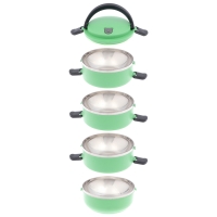 Ланч-бокс "Доляна", 2 л, сохраняет тепло 3 ч, 14 х 26 см,  зеленый