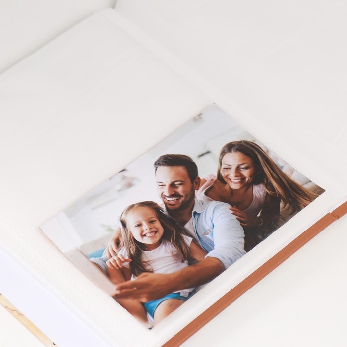 Фотоальбом на 100 фото 10х15 см "Фотоаппарат с цветами. Ретро" в коробке МИКС 5х19х23 см