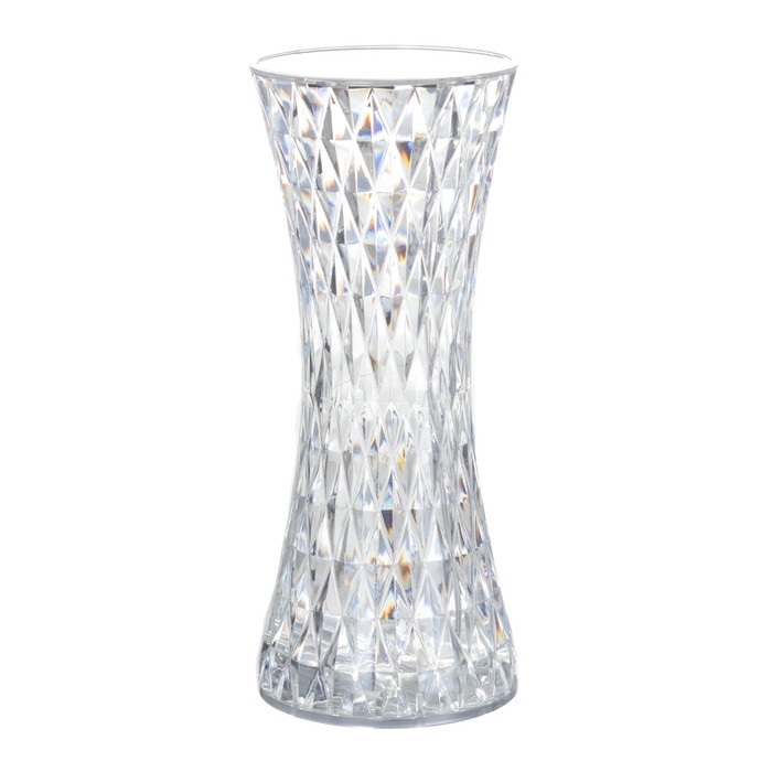 Настольная лампа с ПДУ "Кристалл" LED 16 цветов RGB сенсорная USB 8x8x19 см RISALUX