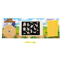 Набор для рисования светом &laquo;Динозаврики&raquo;, ручка с фонариком и невидимыми чернилами