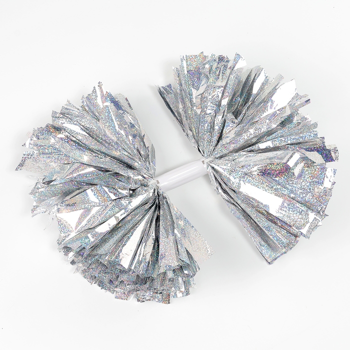Помпон 1шт, цвет гологафия серебро Помпон 1шт, цвет гологафия серебро