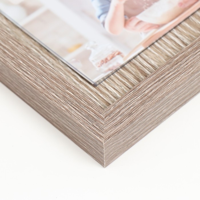 Фоторамка дерево, PVC на 2 фото 10х15 см Фоторамка дерево, PVC на 2 фото 10х15 см "Шебби" бежево-серая 2х21х30 см