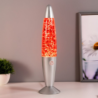 Лава-лампа металл, стекло, воск "Лава. Блёстки" Е14 25-35W золото 34х8,5х8,5 см RISALUX Лава-лампа металл, стекло, воск "Лава. Блёстки" Е14 25-35W золото 34х8,5х8,5 см RISALUX