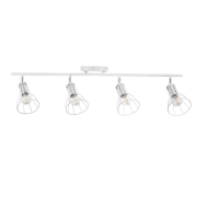 Светильник "Бостон" 4х60Вт Е14 белый/хром Светильник "Бостон" 4х60Вт Е14 белый/хром