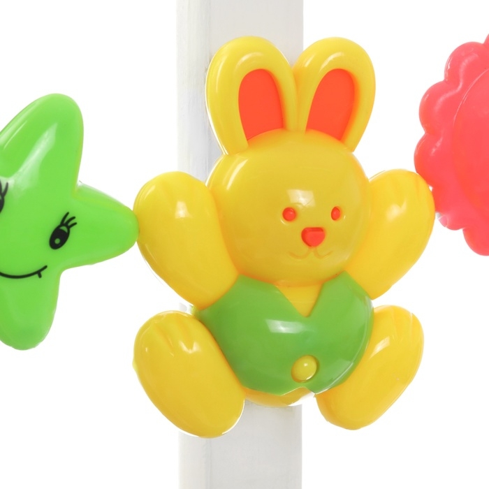 Растяжка на коляску/кроватку &laquo;Зайчики&raquo;, 3 игрушки, Крошка Я