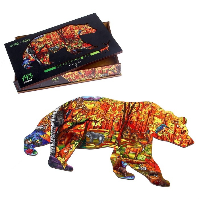 Пазл деревянный фигурный &laquo;Сказочный лес&raquo;, 143 элементов