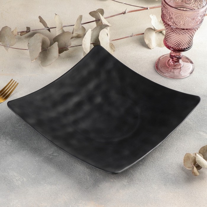 Блюдо «Чёрный Восток», 25×25×5 см, цвет чёрный Блюдо «Чёрный Восток», 25×25×5 см, цвет чёрный