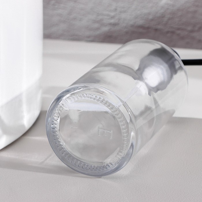 Дозатор для ванной, 500 мл, стекло, прозрачный Дозатор для ванной, 500 мл, стекло, прозрачный