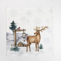 Набор столовый Этель "Forest animals" скатерть 150х180 +/-2см с ГМВО, салфетки 40х40см-8шт