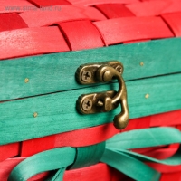 Сундук &laquo;Рождественский&raquo;, с ручкой, 27&times;16&times;21 см, шпон