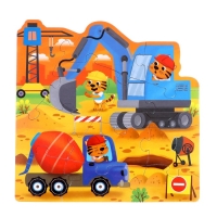 Фигурные пазлы 4 в 1 «Транспорт», 9, 12, 15, 20 элементов Фигурные пазлы 4 в 1 «Транспорт», 9, 12, 15, 20 элементов