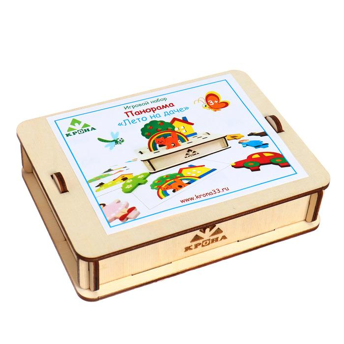 Игровой набор Панорама &laquo;Лето на даче&raquo; 12 цветных карточек, 24 задания