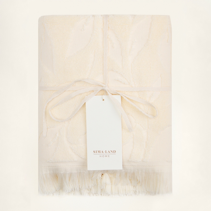 Полотенце махровое SL HOME: Boho "Айвори" 50х90 см, 100% хлопок, 520 г/м2