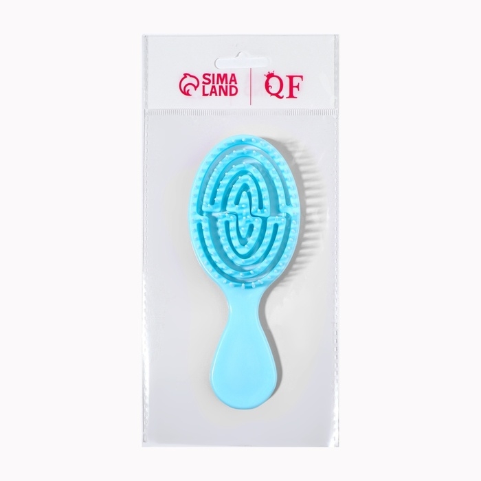 Расчёска массажная, вентилируемая, 5,5 × 14 см, цвет голубой Расчёска массажная, вентилируемая, 5,5 × 14 см, цвет голубой