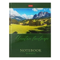 Бизнес-блокнот А5, 80 листов, в клетку "Горный пейзаж", твёрдая обложка, 5-цветный блок, блок 65г/м2 Бизнес-блокнот А5, 80 листов, в клетку "Горный пейзаж", твёрдая обложка, 5-цветный блок, блок 65г/м2
