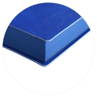 Ежедневник недатированный А5, 160 листов ESCALADA, мягкая обложка из искусственной кожи, ляссе, тонированный блок 70г/м2, синий Ежедневник недатированный А5, 160 листов ESCALADA, мягкая обложка из искусственной кожи, ляссе, тонированный блок 70г/м2, синий