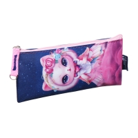 Пенал мягкий, 1 отделение, 90 х 195 мм, плоский, Феникс "Кошка-принцесса" фиолетовый/розовый 67595 Пенал мягкий, 1 отделение, 90 х 195 мм, плоский, Феникс "Кошка-принцесса" фиолетовый/розовый 67595