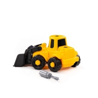 Конструктор-транспорт «Погрузчик», 20 элементов, цвет жёлто-чёрный, в коробке Конструктор-транспорт «Погрузчик», 20 элементов, цвет жёлто-чёрный, в коробке