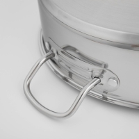 Сковорода из нержавеющей стали &laquo;Общепит&raquo;, d=32 см, h=8,5 см, корпус 0,6 мм, капсульное дно 3,5 мм, индукция