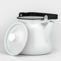 Чайник, 3,5 л, без деколи, эмалированная крышка, индукция, цвет белый