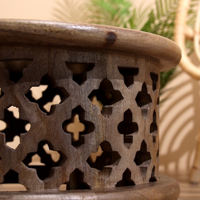 Столик кофейный 39х39х26 см, манговое дерево