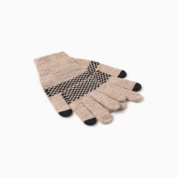 Перчатки сенсорные, цвет бежевый, р-р 18 Перчатки сенсорные, цвет бежевый, р-р 18