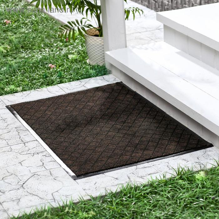 Коврик придверный влаговпитывающий &laquo;Галант&raquo;, 50&times;80 см, цвет коричневый