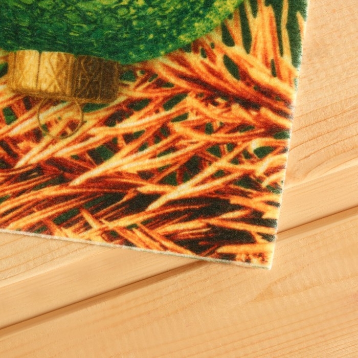 Коврик-лежак с принтом "Пусть богатство приходит в ваш дом", 50х155 см