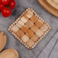 Подставка под горячее, 9х9 см, можжевельник Подставка под горячее, 9х9 см, можжевельник