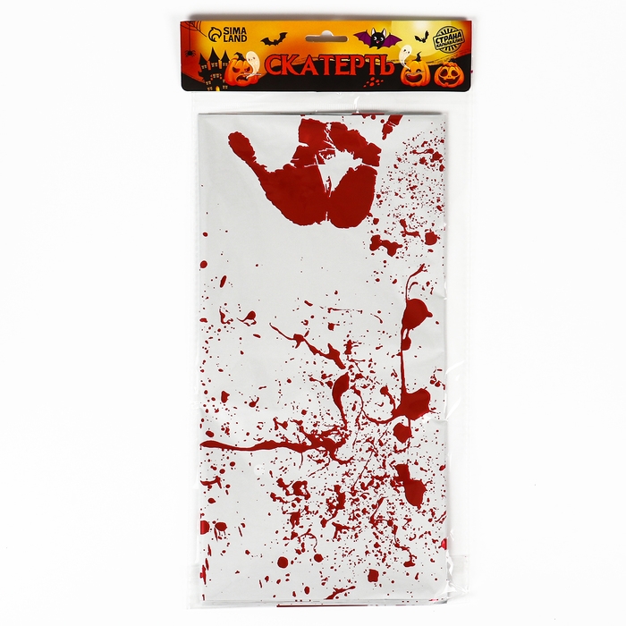 Скатерть &laquo;Кровавые следы&raquo;, 137 &times; 183 см