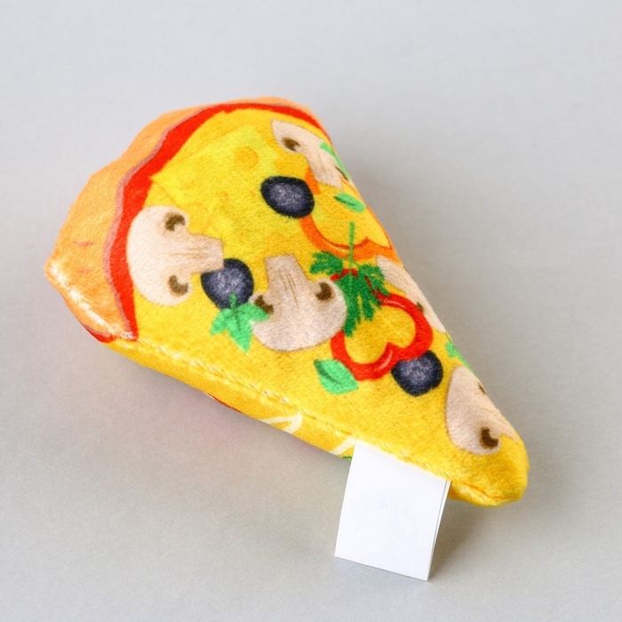 Игрушка для кошек с мятой &laquo;Пицца&raquo; из текстиля, 8,7х6,9 см