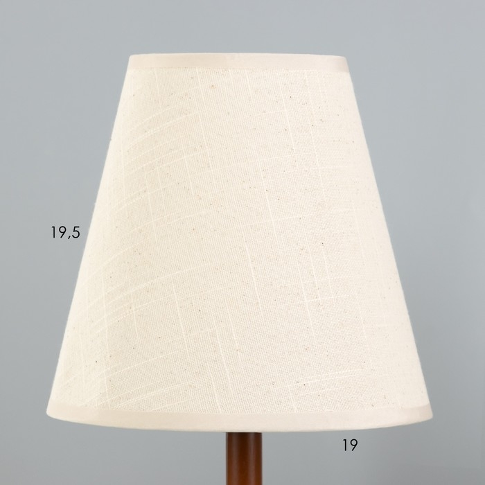 Настольная лампа "Ульн" E27 40Вт коричневый 19,5х19,5х38 см RISALUX