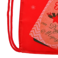 Новый год. Сумка под сладости 290 х 340 мм, «С Новым годом», посылка (мягкий полиэстер плотностью 210D) Новый год. Сумка под сладости 290 х 340 мм, «С Новым годом», посылка (мягкий полиэстер плотностью 210D)