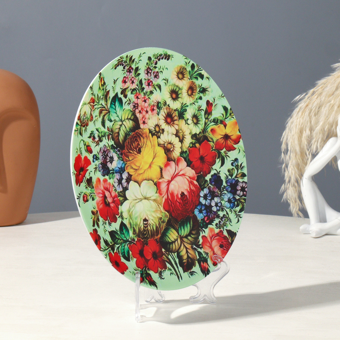 Тарелка декоративная &laquo;Жостово&raquo;, D = 19,5 см