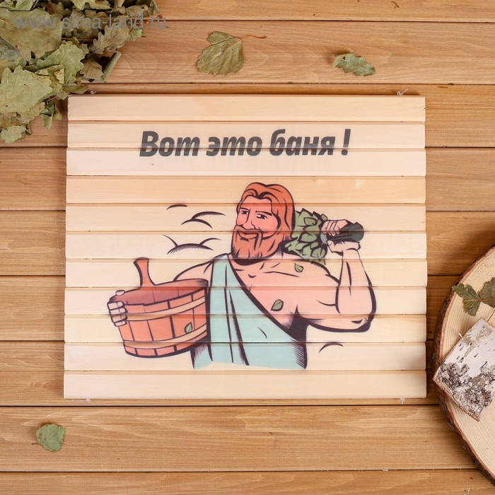 Сидушка Сидушка "Вот это баня!" 32х39см