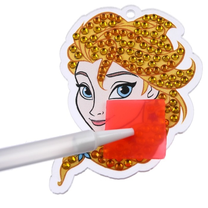 Алмазная мозаика на брелоке, 5.2х7.8 см, Холодное сердце Алмазная мозаика на брелоке, 5.2х7.8 см, Холодное сердце