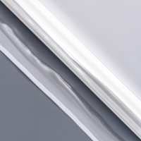 Пленка глянцевая прозрачная "Полоса", 58 см x 10 м, белый Пленка глянцевая прозрачная "Полоса", 58 см x 10 м, белый