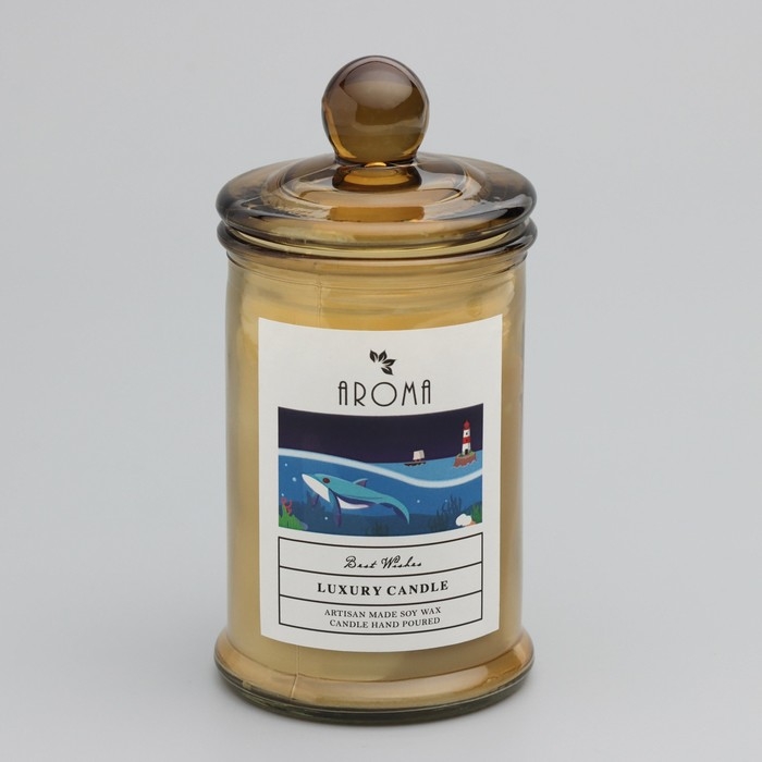 Свеча ароматическая в банке Свеча ароматическая в банке "Эвкалипт", 40ч, 95 гр, в коробке