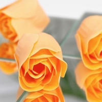 Мыльные розочки, оранжевые, набор 3 шт. Мыльные розочки, оранжевые, набор 3 шт.