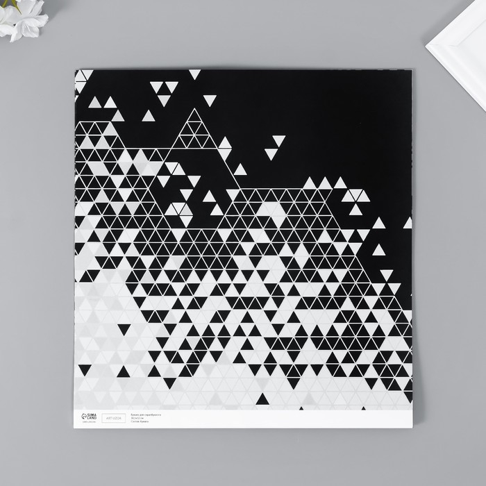 Бумага для скрапбукинга двусторонняя "Стиль" плотность 180 гр набор 5 шт 30,5х32 см