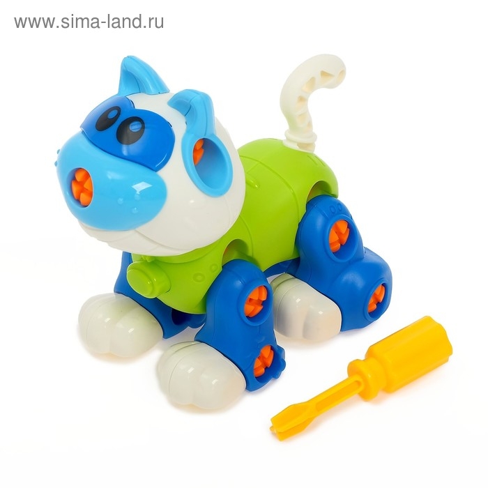 Конструктор винтовой &laquo;Кошечка&raquo;, 43 детали, с отвёрткой