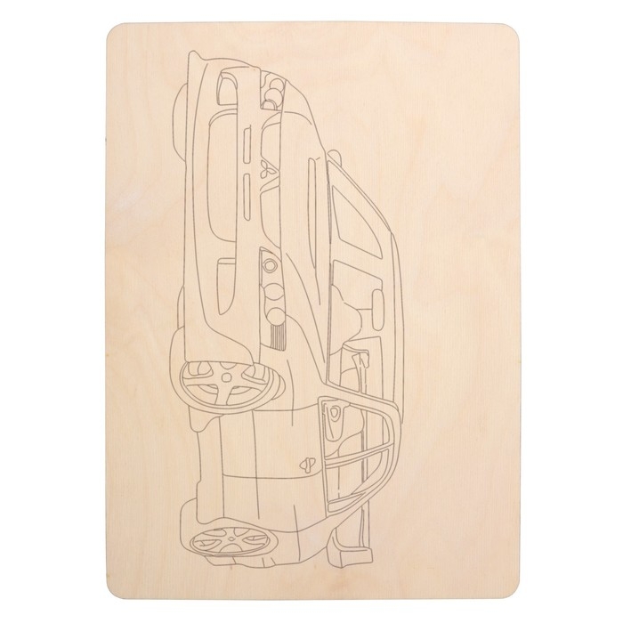 Набор досок для выжигания «Машинки» 5 шт. формат А4, 3 мм Набор досок для выжигания «Машинки» 5 шт. формат А4, 3 мм