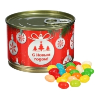 Новый год. Мармеладные бобы "Ёлочные шары", в консервной банке, 100 г