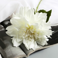 Цветы искусственные "Георгина экстра галант" 60 см d-15 см, белый Цветы искусственные "Георгина экстра галант" 60 см d-15 см, белый