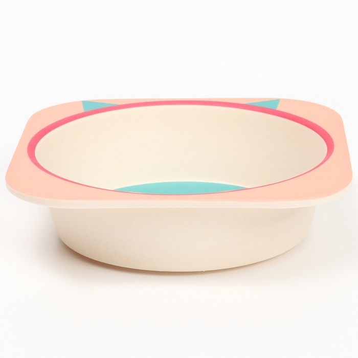 Набор детской посуды из бамбука &laquo;Совушка&raquo;, 5 предметов: тарелка, миска, стакан, столовые приборы