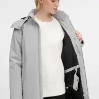 Куртка-парка унисекс Sfera, светло-серая, размер S