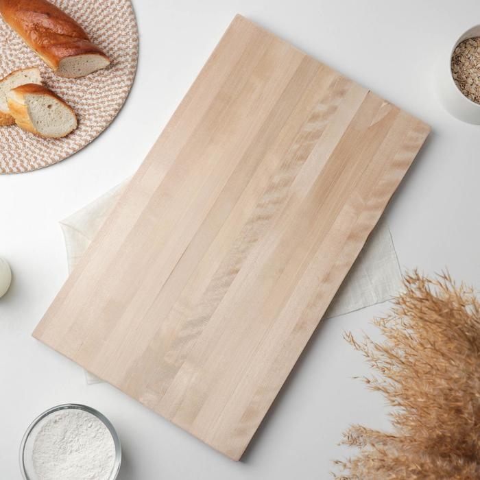 Доска разделочная Доляна, 50&times;30&times;2 см, берёза