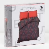 Постельное бельё "Этель" евро Коралловый лепесток 200х217 см, 240*220 см, 70х70 см - 2 шт., поплин 125 г/м&sup2;